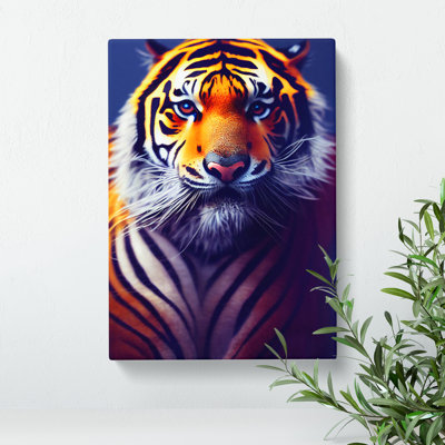 Striking Tiger No.5 - Wrapped Canvas