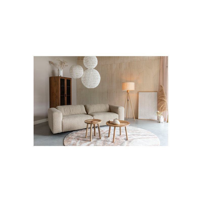Wings Sofa, White Polyester Blend
