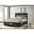 Orchid Black Queen Storage Panel Bed