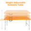 Table pliante portative intérieure et extérieure de 4 pi, poids maximum de 135 kg, table pliable pour le camping-510197385