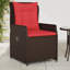  Chaise de patio inclinable, brun, rouge-630435360-630435361