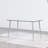 51.2'' W Rectangular 5-Piece Dining Set – Glass Table With Gray Chairs, Seating 4