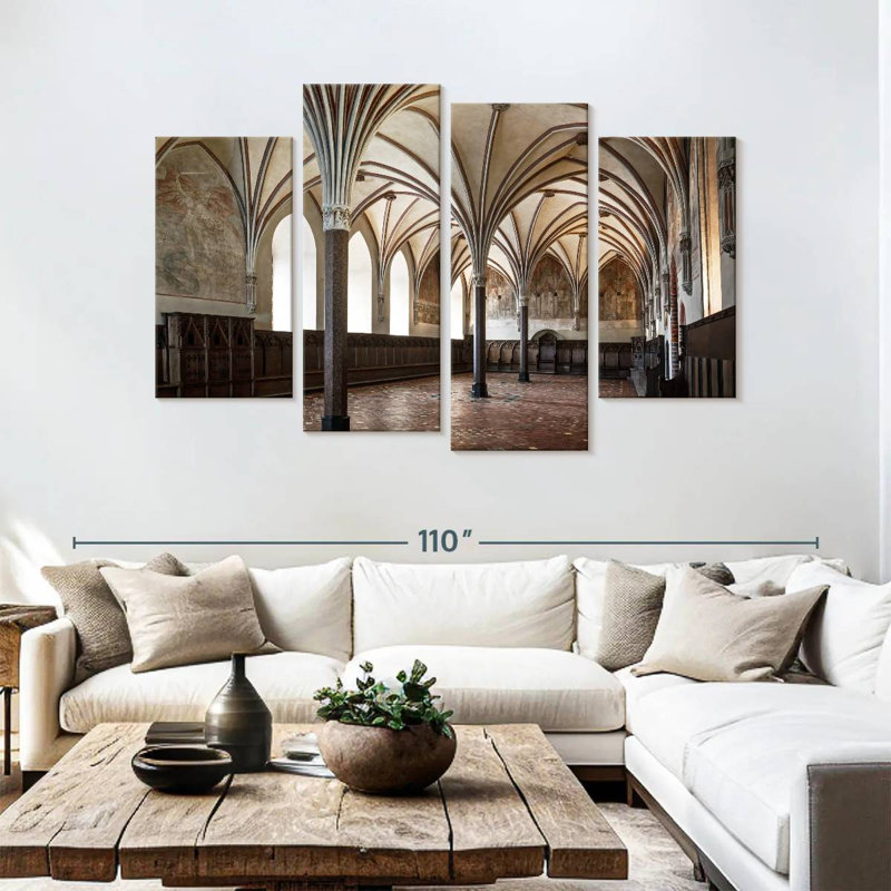 Colonnes du château Lilie Malbork, H 54 po x l 84 po