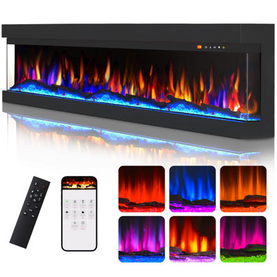Symple Stuff Black Electric Fireplace Insert