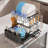 3-Layer Dish Drying Rack,Plate Racks,Dishes Holder for Kitchen Counter