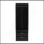 Armoire Tarento, deux tiroirs, finition wengé noir-1617950506