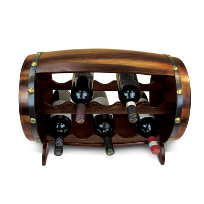 Tabletop Wine Bottle Rack in Brown
