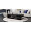 Table de bout avec tablette de rangement en verre Gerzon-97023255