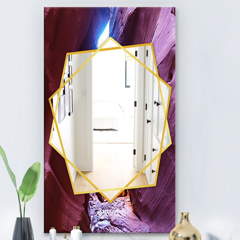 Miroir d'appoint, H 39,4 po x l 29,5 po, Abstrait 2