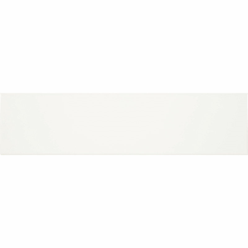Curvaceous 3" x 12" Ceramic Wall Tile, White