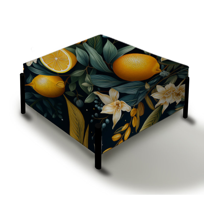 Ocean Odyssey - motif tropical - grand repose-pieds carré tropical