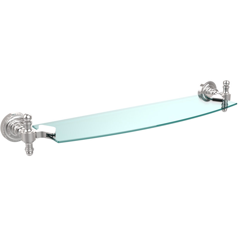 Godinez Bracket Shelf, 22", Polished Chrome