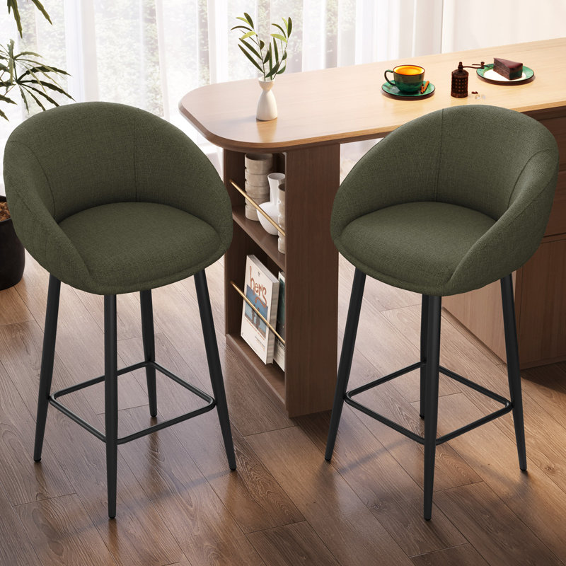 Tabourets de bar à hauteur de comptoir, Vert