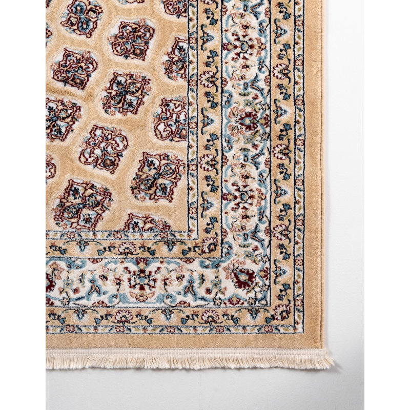 Hamlin Floral Hand Woven Area Rug, Rectangle 91 x 152cm