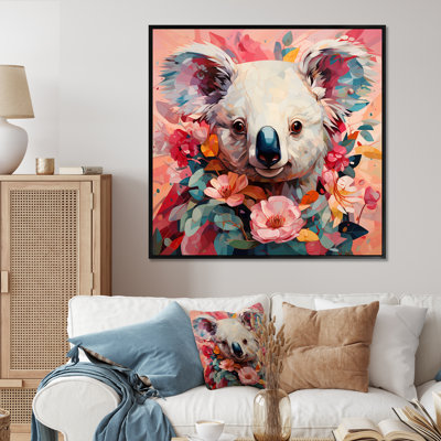 Art floral mural Koala I - Koala