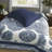 Hypoallergenic Cotton Bedding Sets Indigo King Comforter For Home