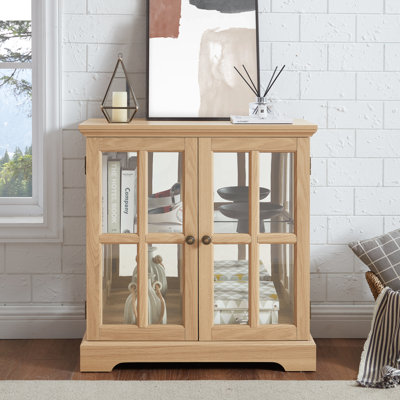 Armoire antique polyvalente avec plateau lisse et tablettes personnalisables