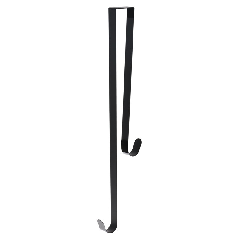 Dual-Sided Wreath Hanger, Matte Black