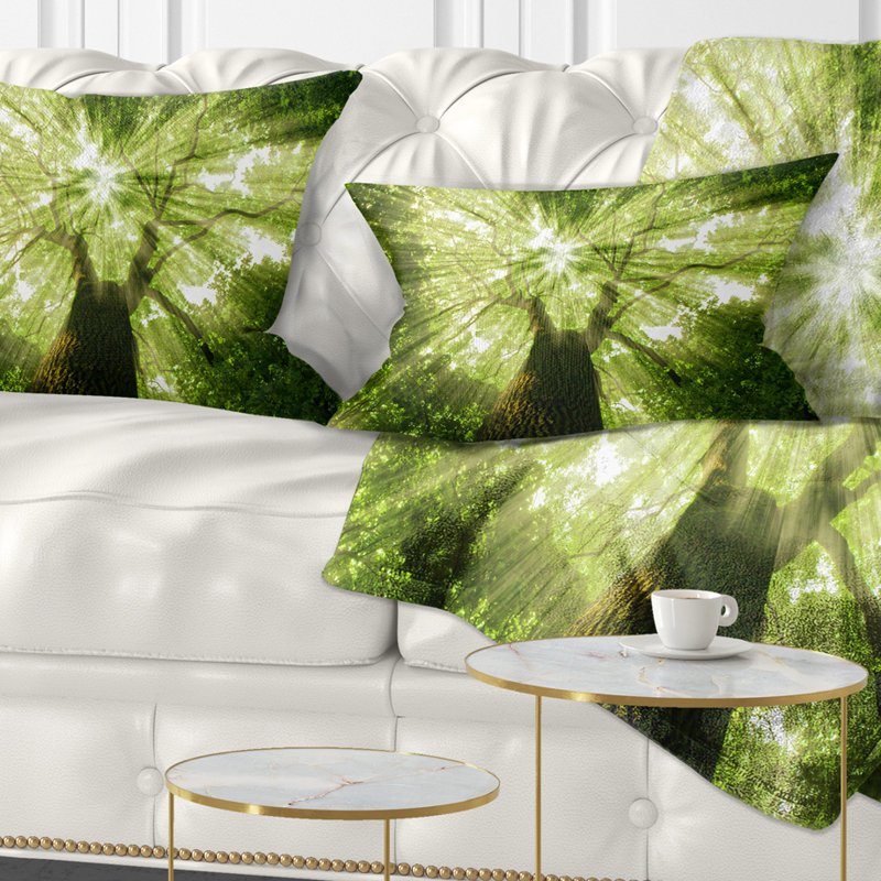 Coussin lombaire à imprimé paysage