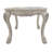 Keitha Transitional Square End Table with Wooden Scalloped Top & Apron-860059041