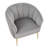Benley Pleated Waves Velvet Armchair-386624164
