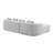 Full Compression L-Shape Sectional Sofa with Curved Chaise-661763151