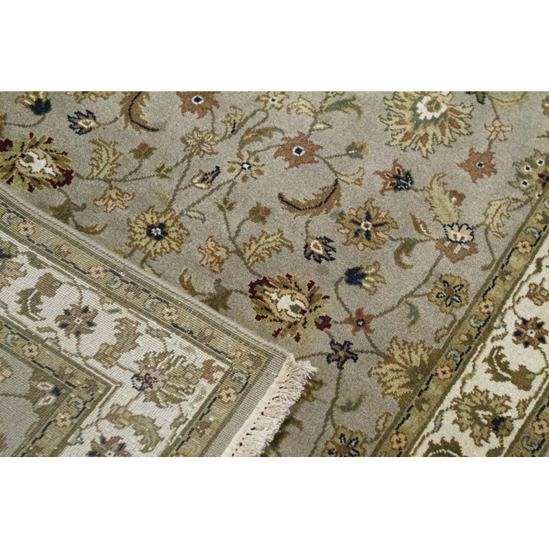 Tapis beige et crème noué à la main de haute qualité