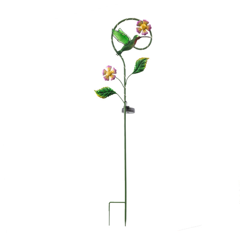 Éclairage solaire à piquet pour colibri