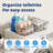 Large Metal Wire Storage Baskets 6-Pack For Kitchen, Pantry & Garage