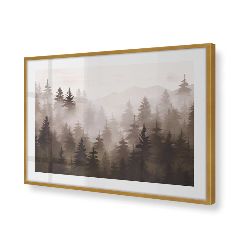 «Neutral Forest Mist», H 12,25 po x l 15,25 po, Or poli