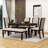 Luxury 6-Person Dining Table Set with Comfortable Upholstered Seating-420280807