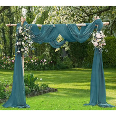 Ensemble de rideaux de mariage pour arche ou toile de fond de mariage