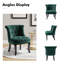 Chaise d'appoint rembourrée à oreilles Grenier-1650561242