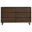 Commode 6 tiroirs Warm Brown