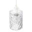Modern Straight Sided Cylindrical Pendant Shade With Faceted Surface By 