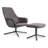 Lock Upholstered Swivel Armchair-40523519-107232320