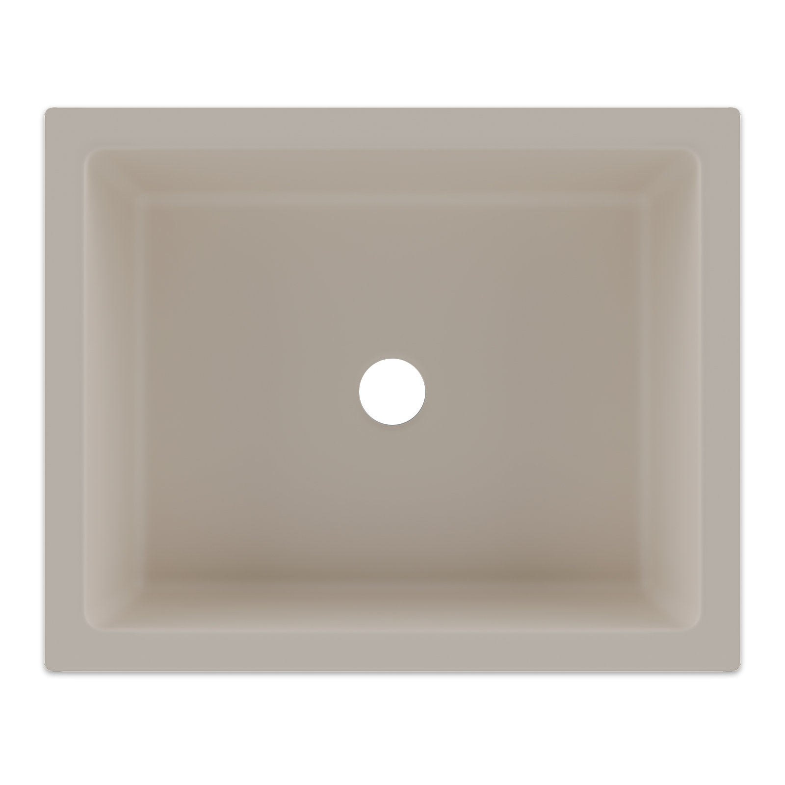 Lexicon Quartz Composite Rectangle Vanity Sink, Beige