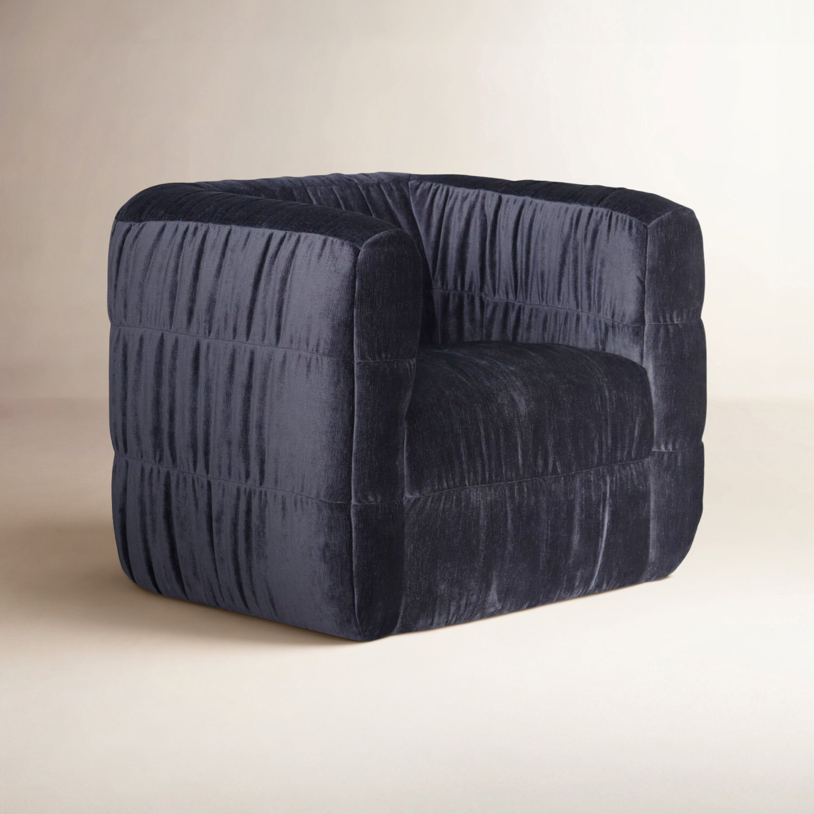 Swivel Armchair, Blue