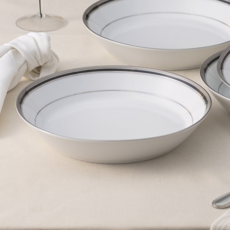 Ensemble de 4 bols Noritake Austin Platinum, 10 po, 25 oz