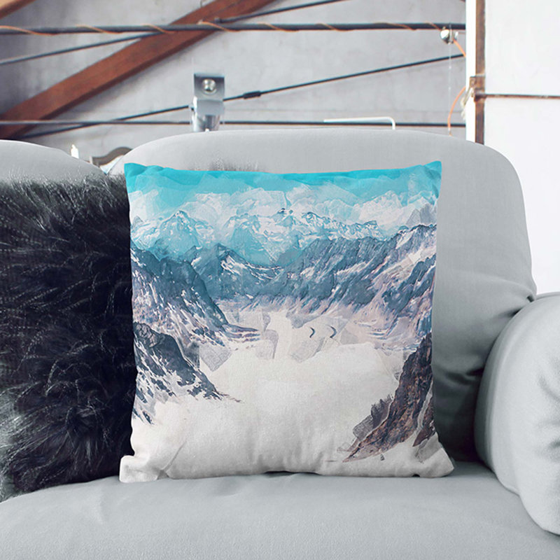 Abstract Square Throw Cushion, 40 x 40 cm