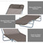 Chaise longue pliante d'extérieur, chaise longue de bronzage de piscine, chaise longue d'extérieur avec dossier inclinable à 5 positions