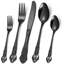 Ensemble de couverts 20 pièces en acier inoxydable pour 4 personnes, design rétro élégant, couverts antirouille durables, lavable au lave-vaisselle, parfait pour les repas et les réceptions de tous les jours-386043200