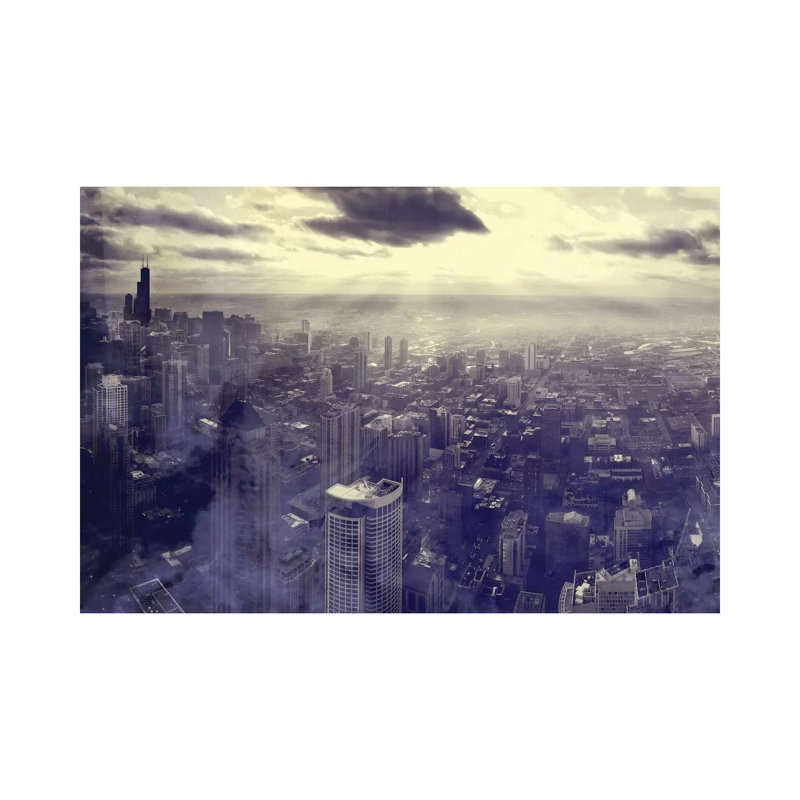Chicago par Taylor Allen - reproduction de photo, Toile tendue, H 8 po x l 12 po x P 0,75 po
