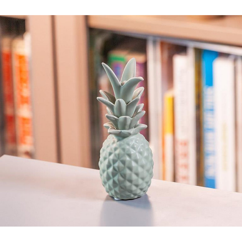 Set Of 6 Assorted Colours Small Pineapple Figurine