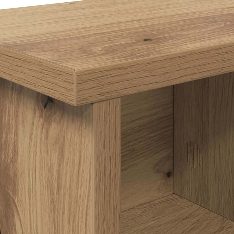 Wall-Mounted Coat Rack With Shelf 75 X 16 X 26 Cm, Artisan Oak
