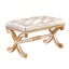 Banc rembourré en microfibre de cuir