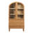 Holzhauer Modern Arched Glass Bookcase With Drawers-118490465