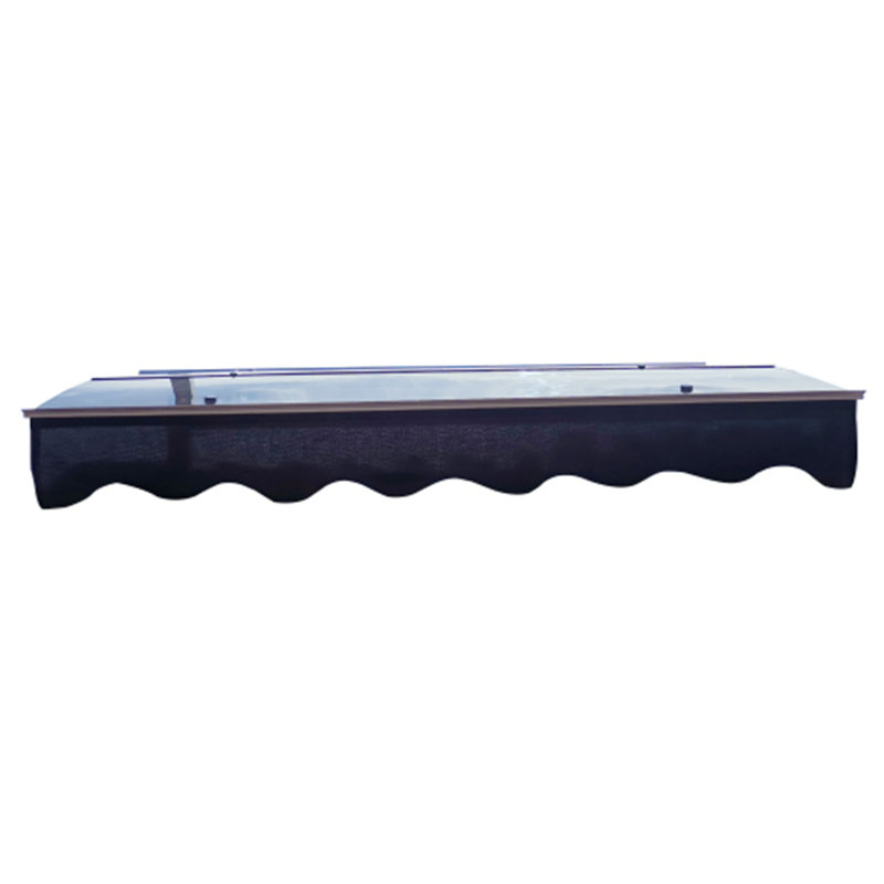 (Conceptual Duplicate Removed) Polycarbonate & Aluminum Door Window Awning Canopy - Masonry Wall Compatible, Gray/Brown