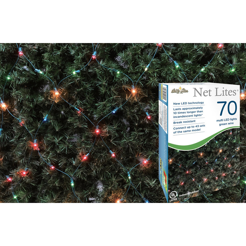 Brite Star 70 Lt 4 Ft X 6 Ft Micro Mini LED Net Light, Multi
