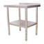 Table de préparation en acier inoxydable, table de travail en métal robuste avec capacité de charge de 440 lb avec tablette réglable pour dosseret, poste de travail commercial pour restaurant de cuisine